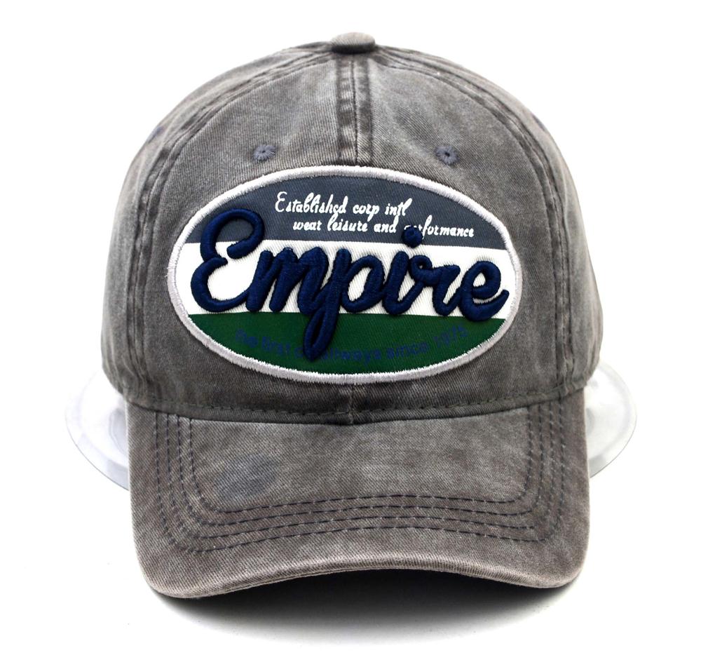 Washed embrpoidery baseball cap