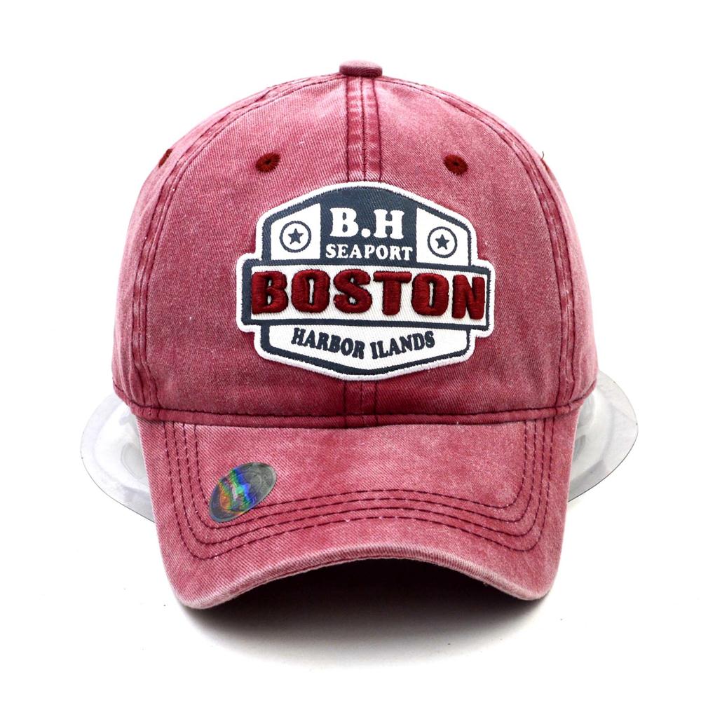 Washed embroidery baseball cap