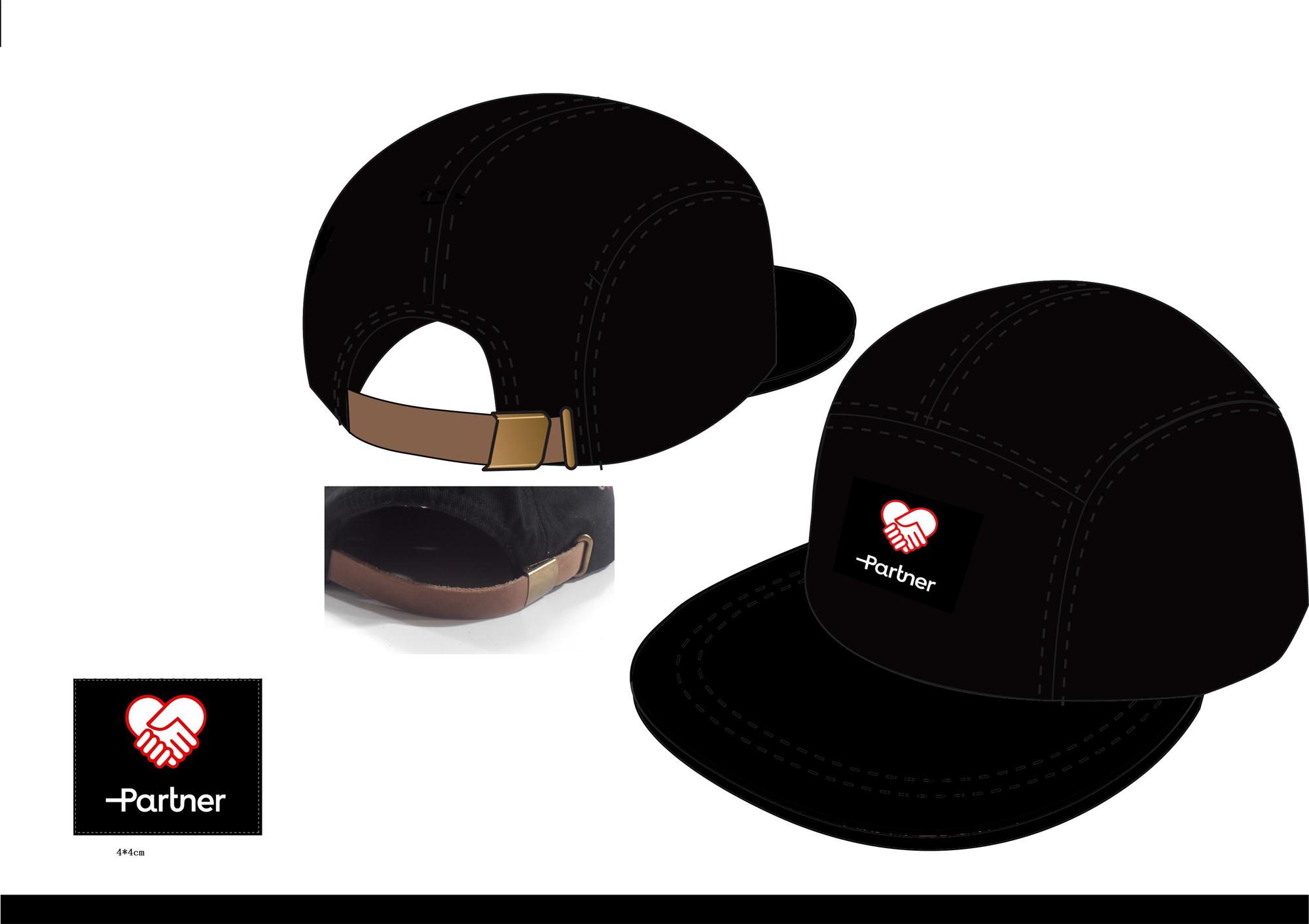 Partner headwear wholesale blank custom 5 panel hat