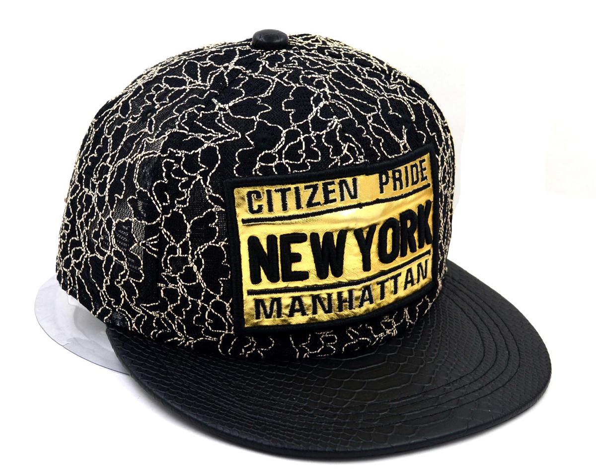 All over embroidery snapback cap