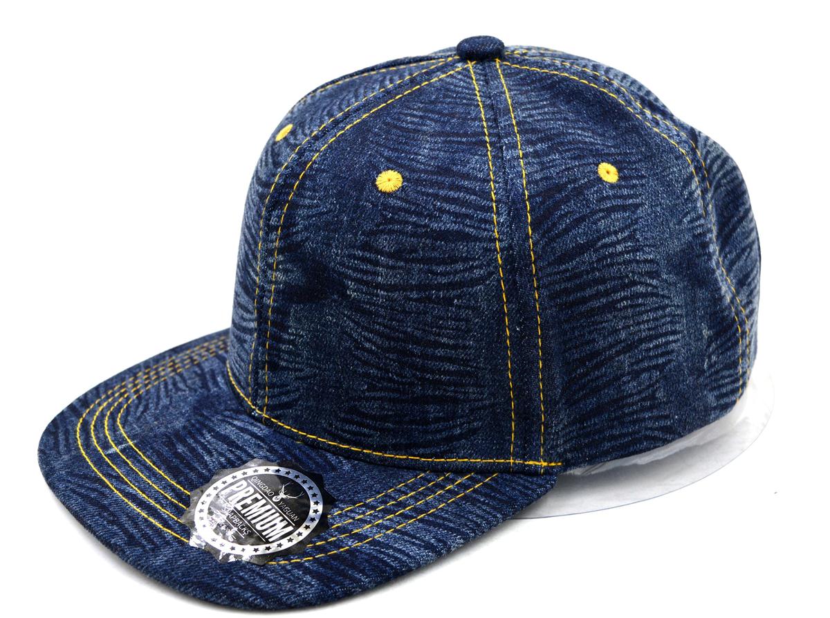 Fahion custom Embroidery denim snapback cap