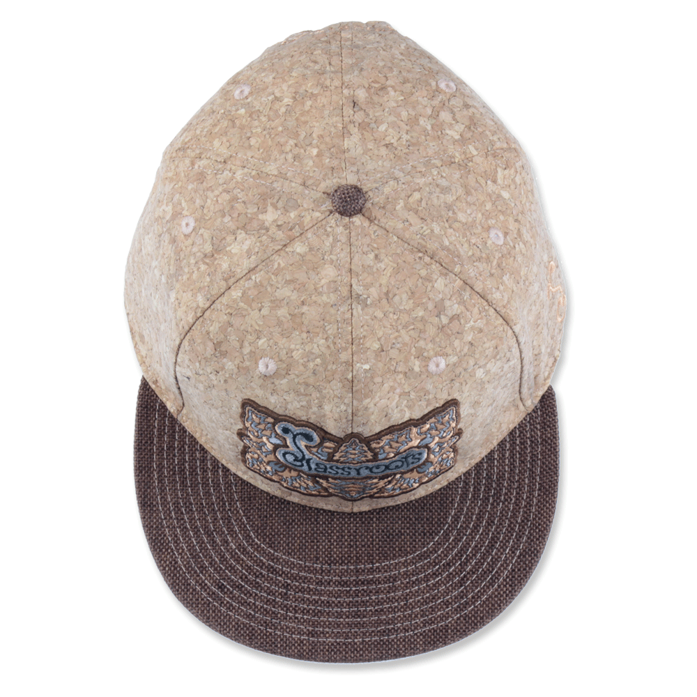 Classic cork snapback cap with embroidery logo
