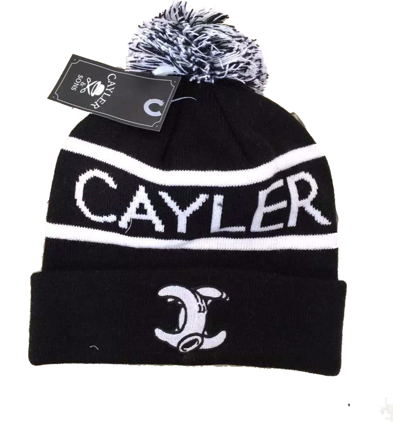 Pompom beanie hats custom patch logo