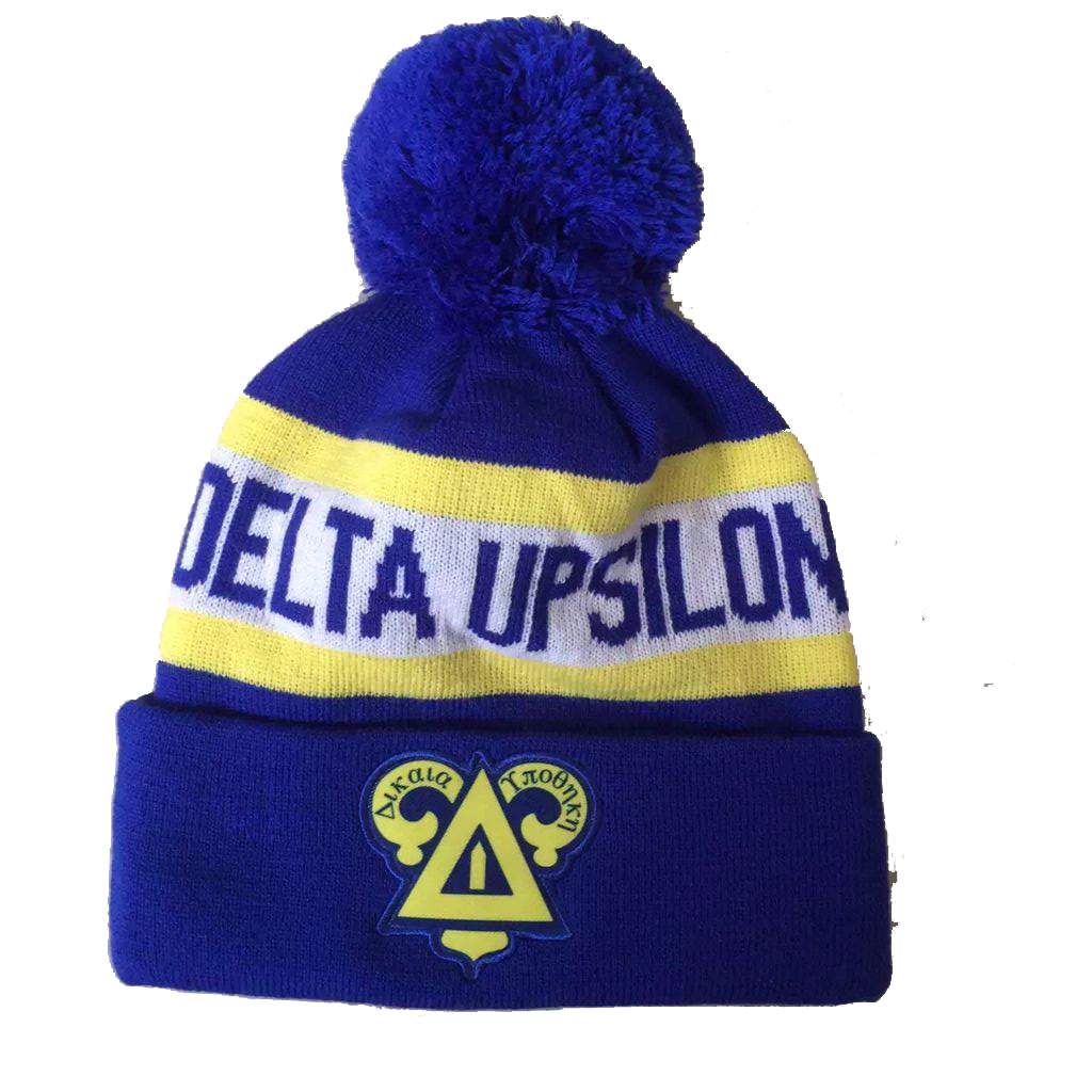 Pompom beanie hats custom 3D embroidery logo