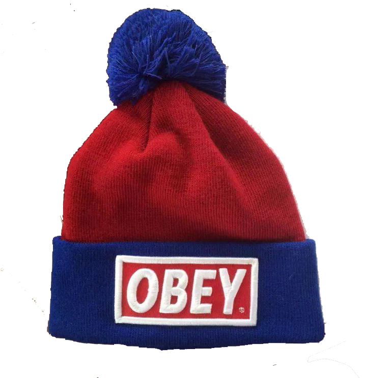 Pompom beanie hats custom logo