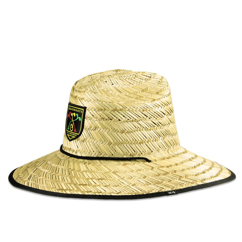 Natural wide brim straw hats