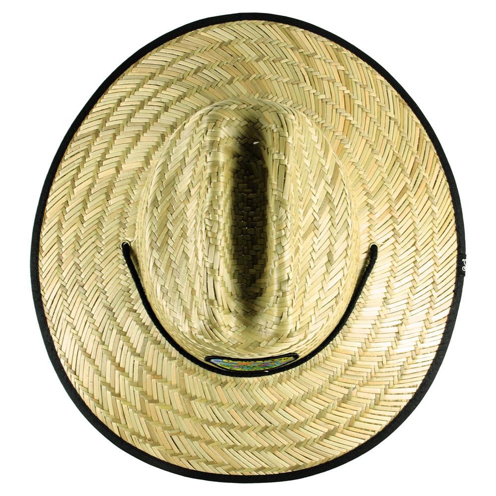 Natural wide brim straw hats