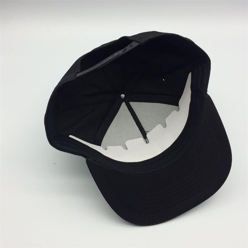 5 panel cotton snapback cap with 3D embroidery