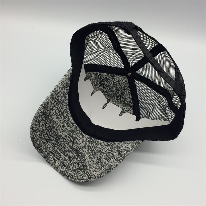 sublimated trucker cap leather patch design