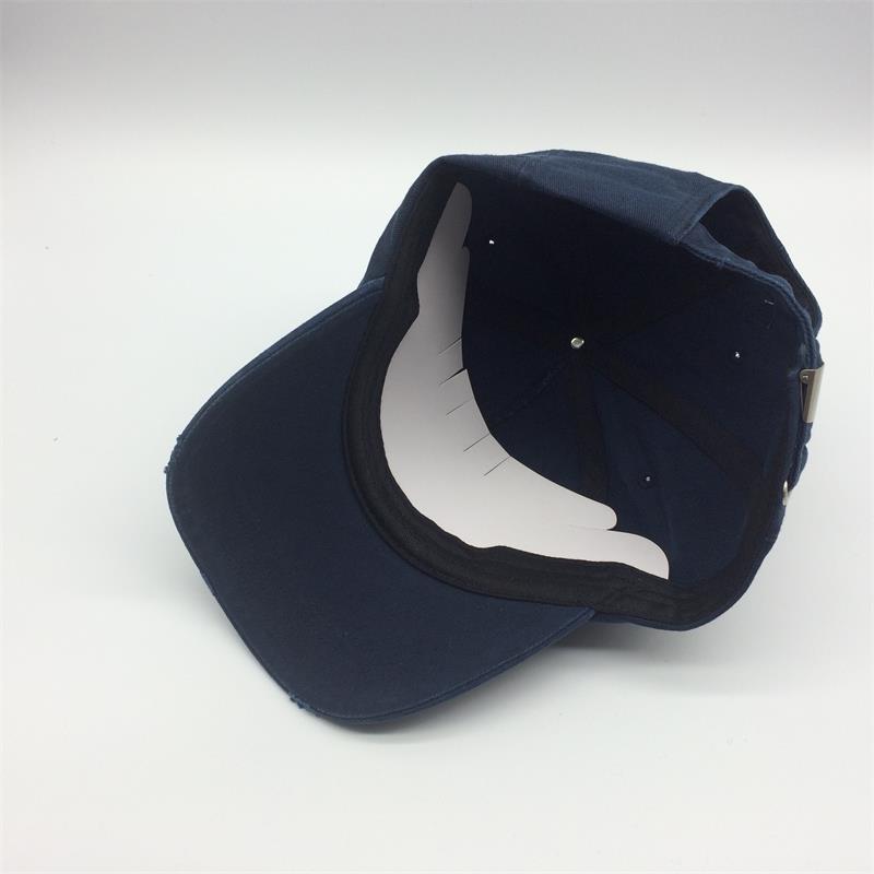 5 panel washed baseball cap with 3D embroidery