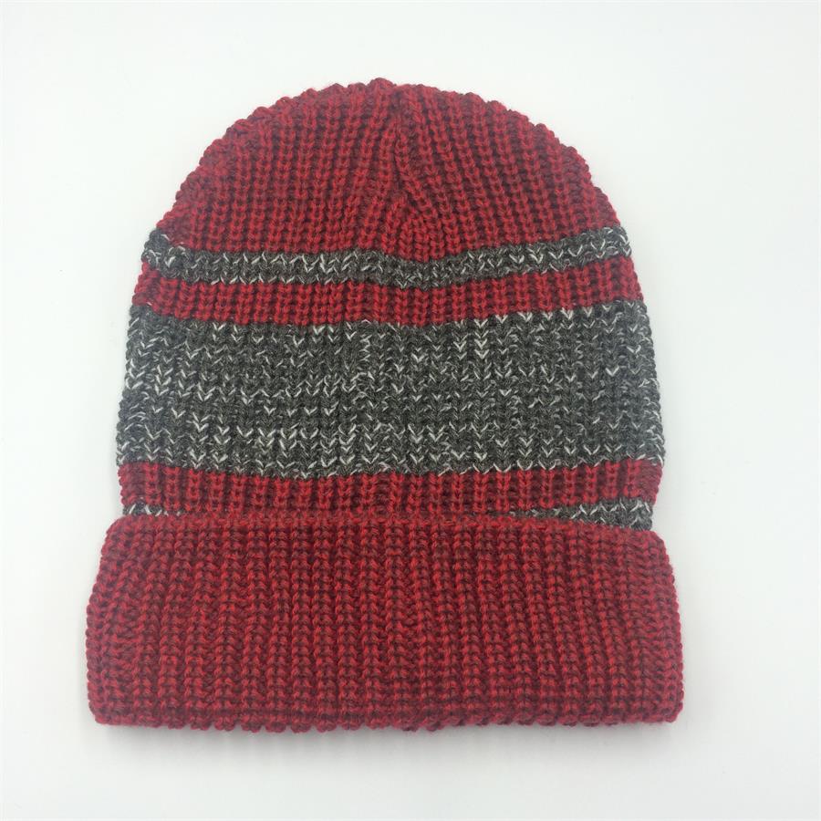 Hot sale 100% acrylic Custom knitted winter warm hat beanies