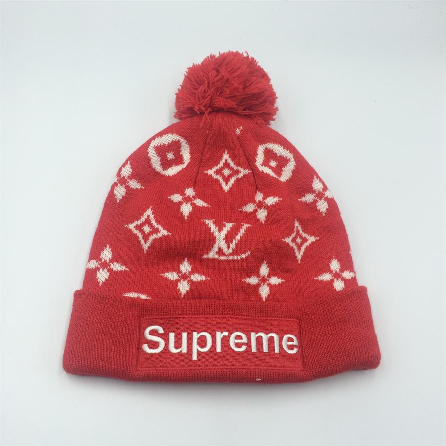 HOT SALE jacquard knit pom beanie with Embroidery beanie hat good offer