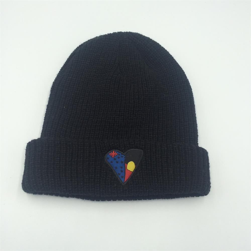Promotional beanie with embroidery logo on front//custom made high quality organic beanies